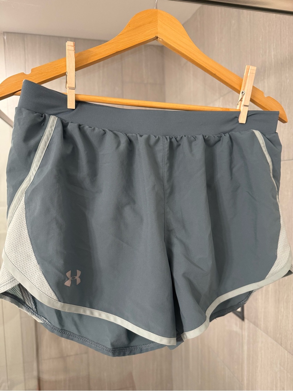 Under Armour Women's Slate Blue Athletic Running Shorts